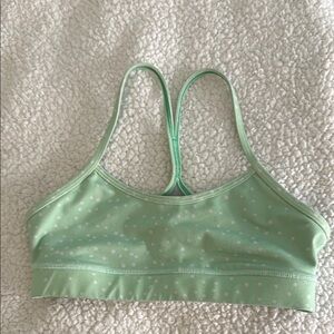Lululemon Green Polka Dot Sports Bra